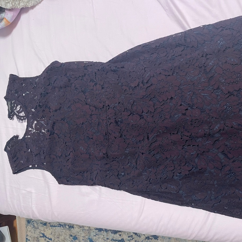 Size 8 Banana Republic Dark purple lace dress